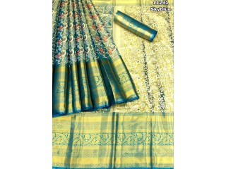 GOLD AND SILVER ZARI PATTU SAREE