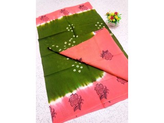 BANTHINI  PRINT COTTON SAREE