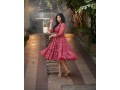 x-lady-launching-marun-kalamkari-short-dress-small-3