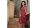 x-lady-launching-marun-kalamkari-short-dress-small-0