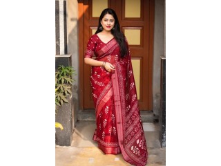 LINEN PATTU SAREE