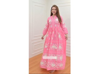 X-Lady launching   beautiful Long embroidery  gown