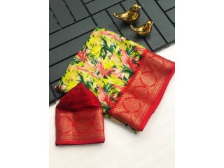 Soft dola silk saree