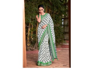 Soft lilen cotton Saree