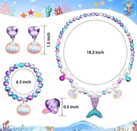 mermaid-necklace-seahell-pearl-bracelet-ring-colour-beads-set-big-1