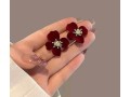 velvet-maroon-floral-korean-stud-earrings-small-0