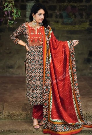 pure-patola-print-rayon-pants-kurti-big-0