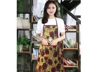 Waterproof Apron For Kitchen, Designer Front Pocket, Waist Belt,