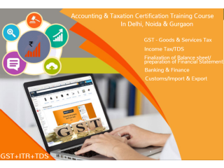 GST Certification Course in Delhi, 110022, NCR by SLA Accounting Institute, Taxation and Tally Prime Institute in Delhi, Noida, August Offer'24