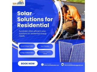 Solar Solutions for Residential Homes  Choose Sunshakti for Clean Energy