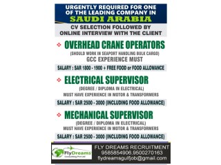 Job vacancy in saudi arabia