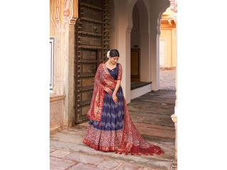 TUSSAR SILK LEHENGA