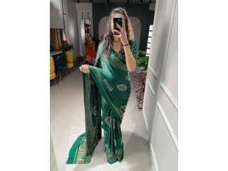 SEMI GAJI SATIN SAREE