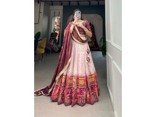 PURE VISCOSE JACQUARD SILK LEHENGA CHOLI