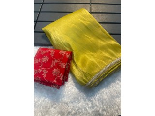 DESGINER CRUSH TISSUE SAREE