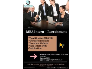 MBA INTERN - RECRUITMENT