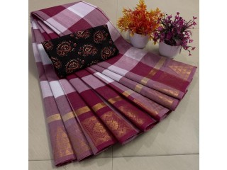 Pure cotton sarees with kalamkari